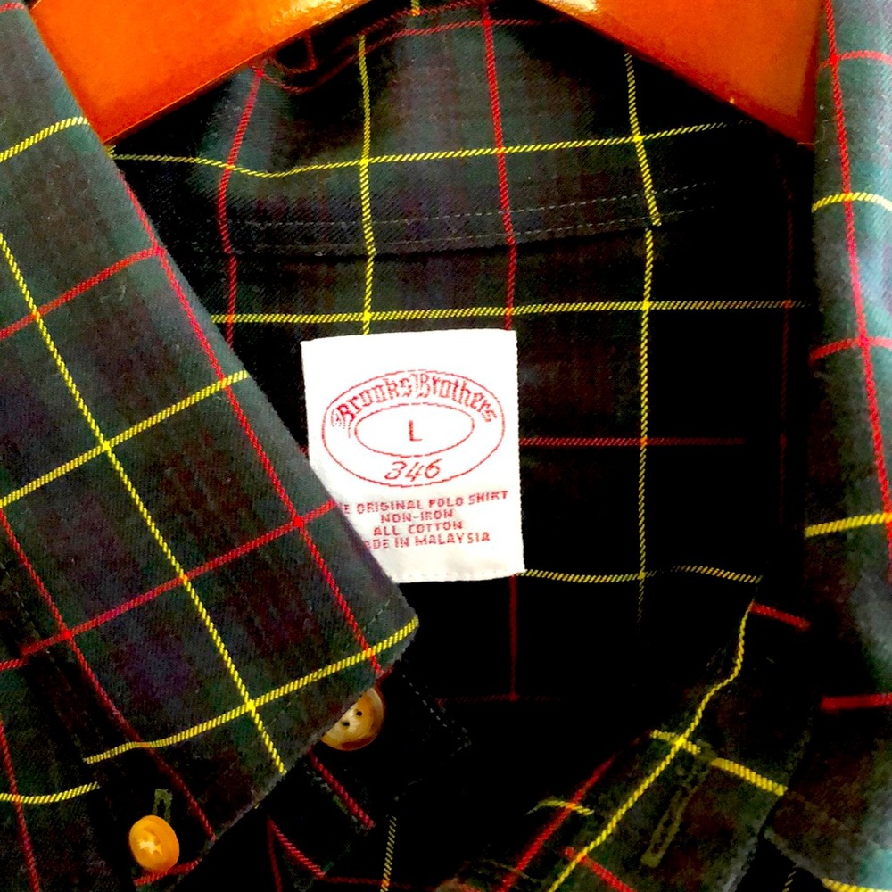 Brooks Brothers size L All Cotton NON-IRON shirt
